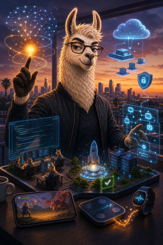 Illustration of Ivan Belov's work: AI, cloud, security, and product building